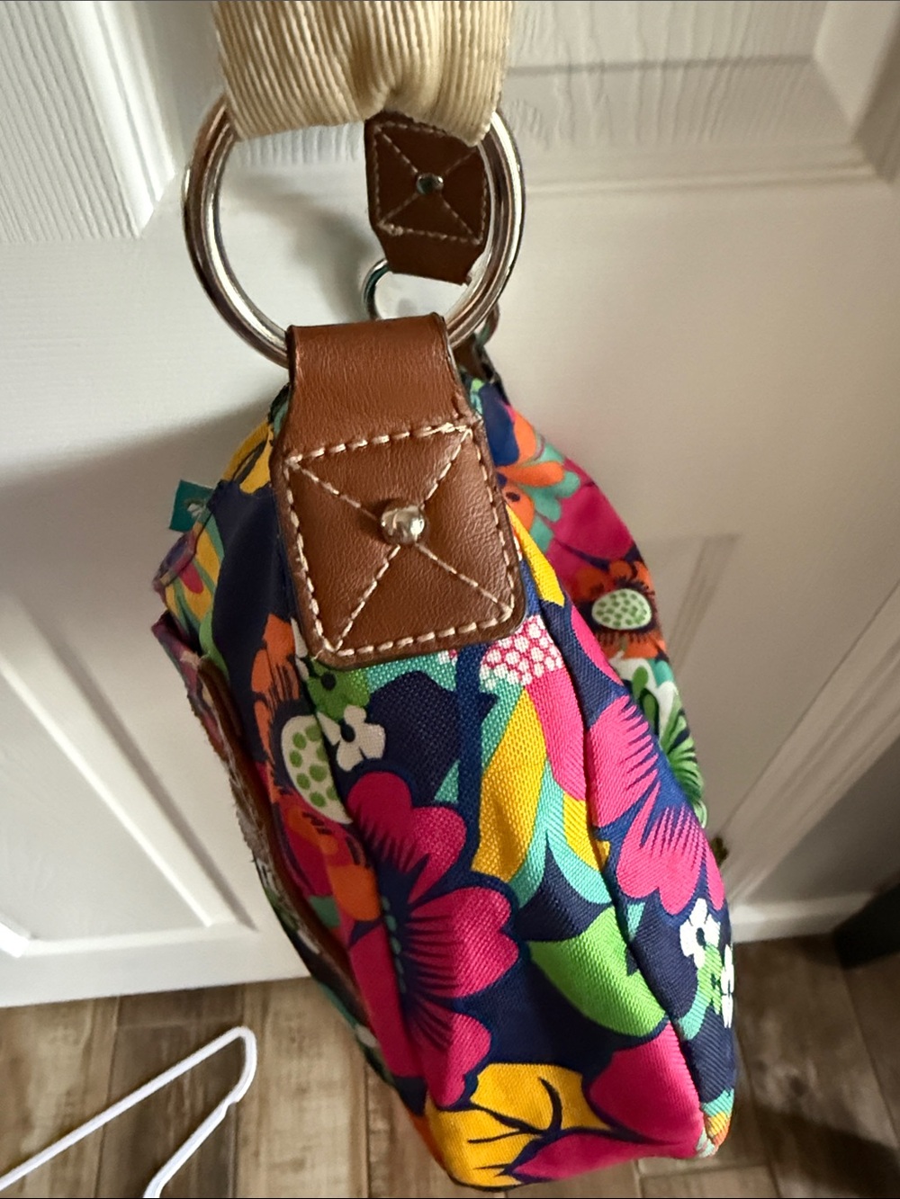 Lily Bloom Multicolor Floral Crossbody with Beige Strap - Picture 5 of 6